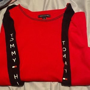 Red Tommy Hilfiger sweater